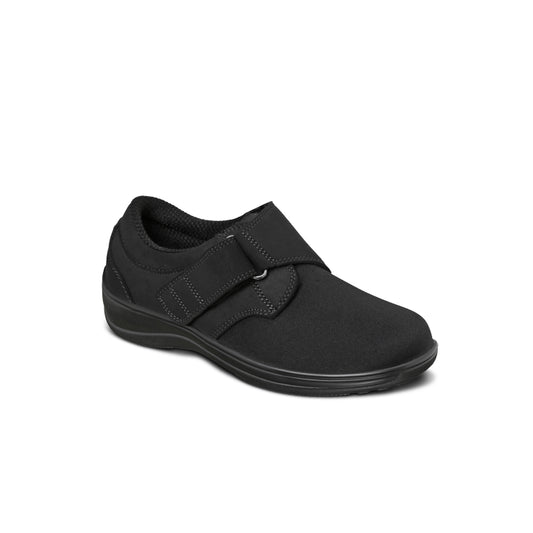 Wichita Women's Adjustable Strap Casual Shoes, Black, angle view