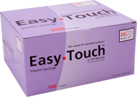 Easy Touch Insulin Syringe 28G x 1/2", 0.5 mL, (100 count) 100ct