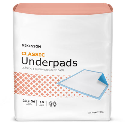 McKesson Classic Plus Light Absorbency Underpads