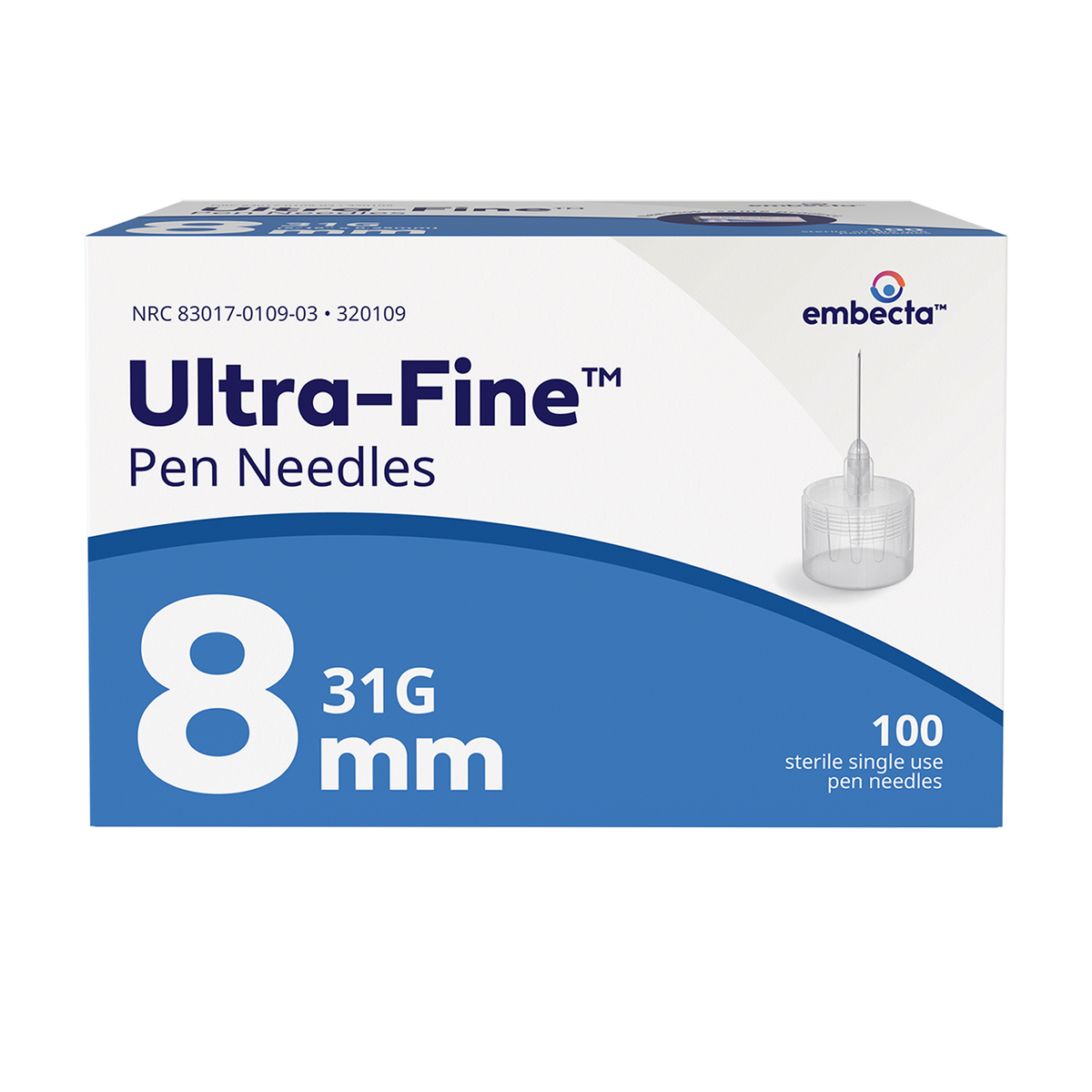 Ultra-Fine III Short Pen Needle 31G x 5/16" 100 Count