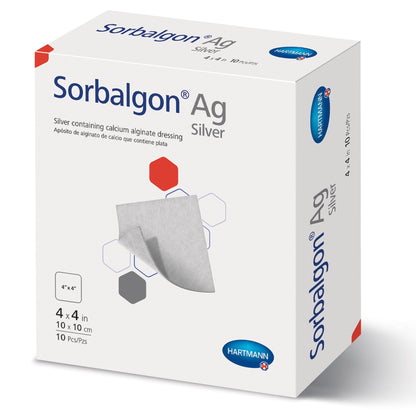 Sorbalgon® Ag Silver Alginate Dressing, 4 x 4 Inch