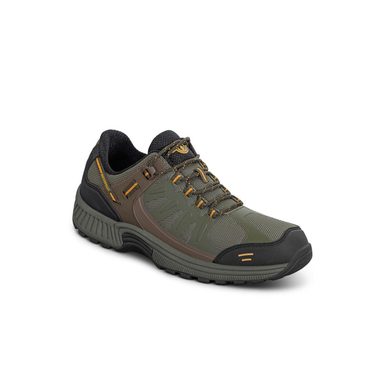 Alma Women's Waterproof Hiking Boots, Olive, angle view