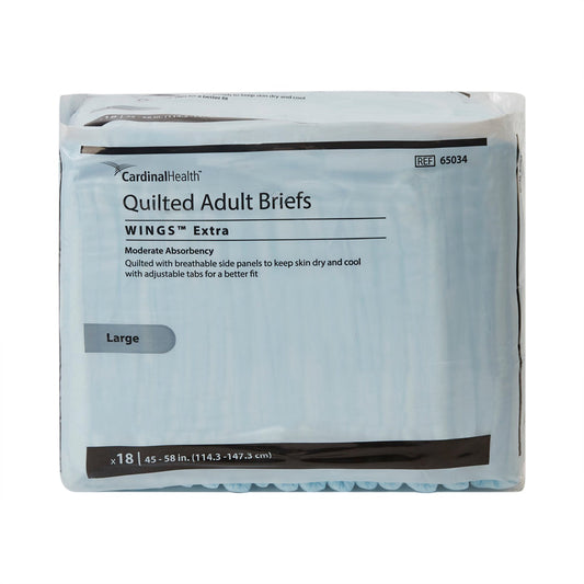 Quilted Adult Briefs Wings Extra Large 45" - 58" Institutional