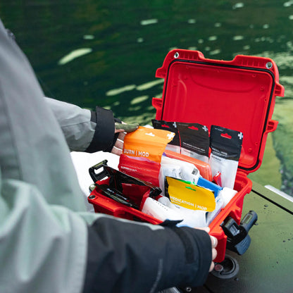 My Medic™ MyFak Pro First Aid Kit, Red Waterproof Hard Case