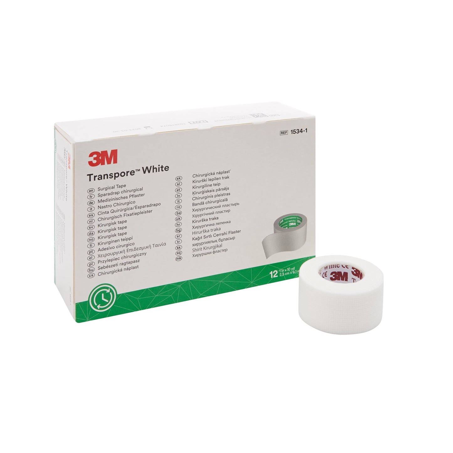 3M™ Transpore™ Plastic Medical Tape, 7 to 11 Yard Length