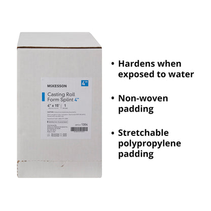 McKesson White Casting Roll Form Splints