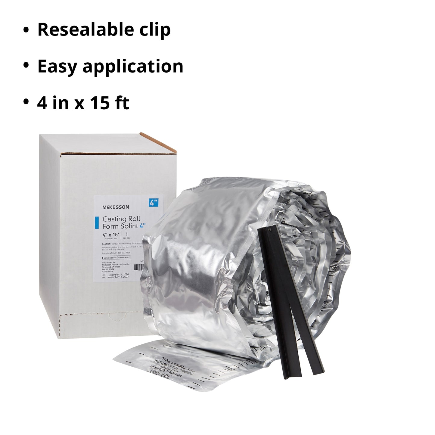 McKesson White Casting Roll Form Splints