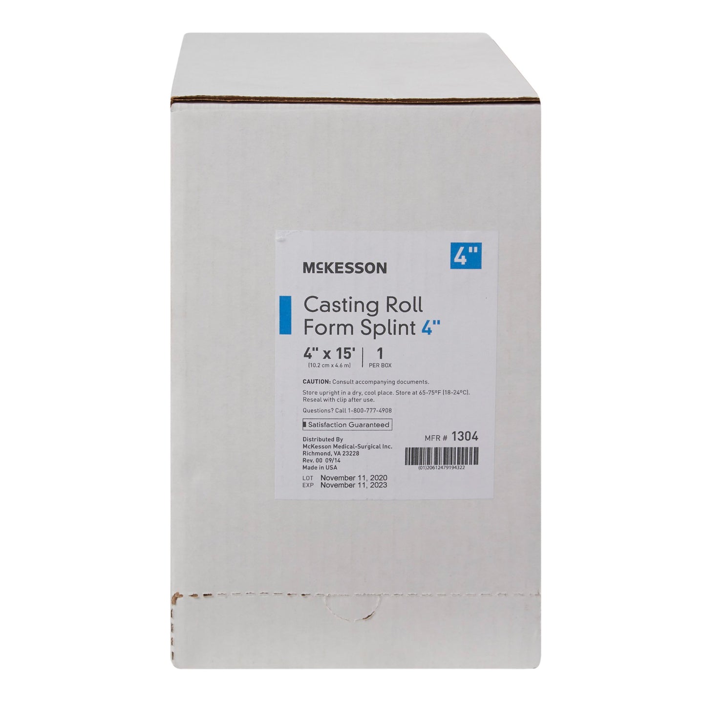 McKesson White Casting Roll Form Splints
