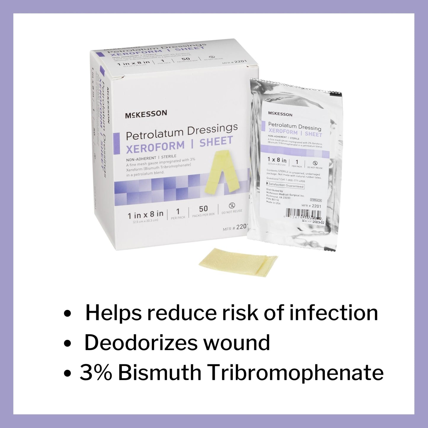 McKesson Xeroform Petrolatum Impregnated Dressing