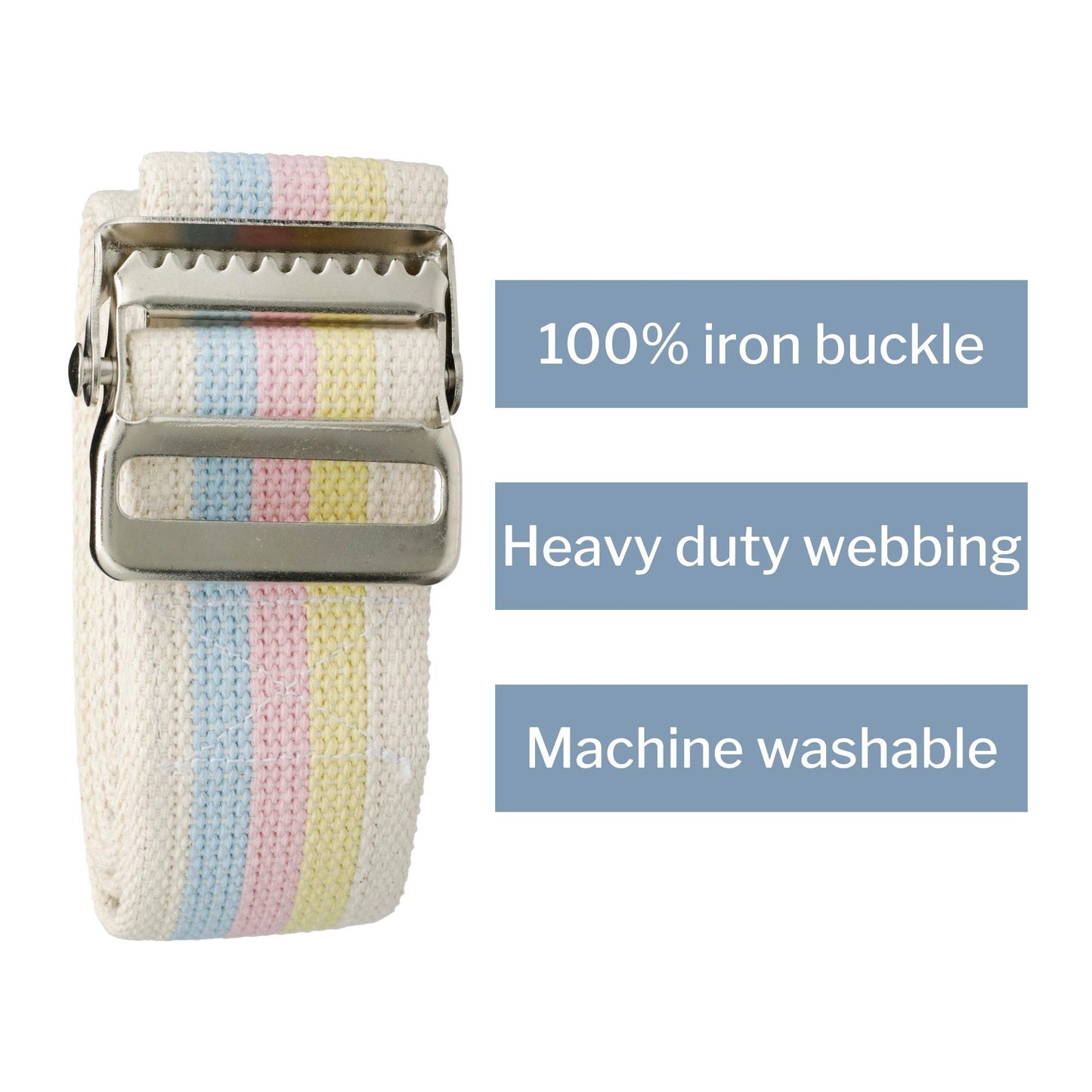 McKesson Pastel Stripe Gait Belt, 60 Inch