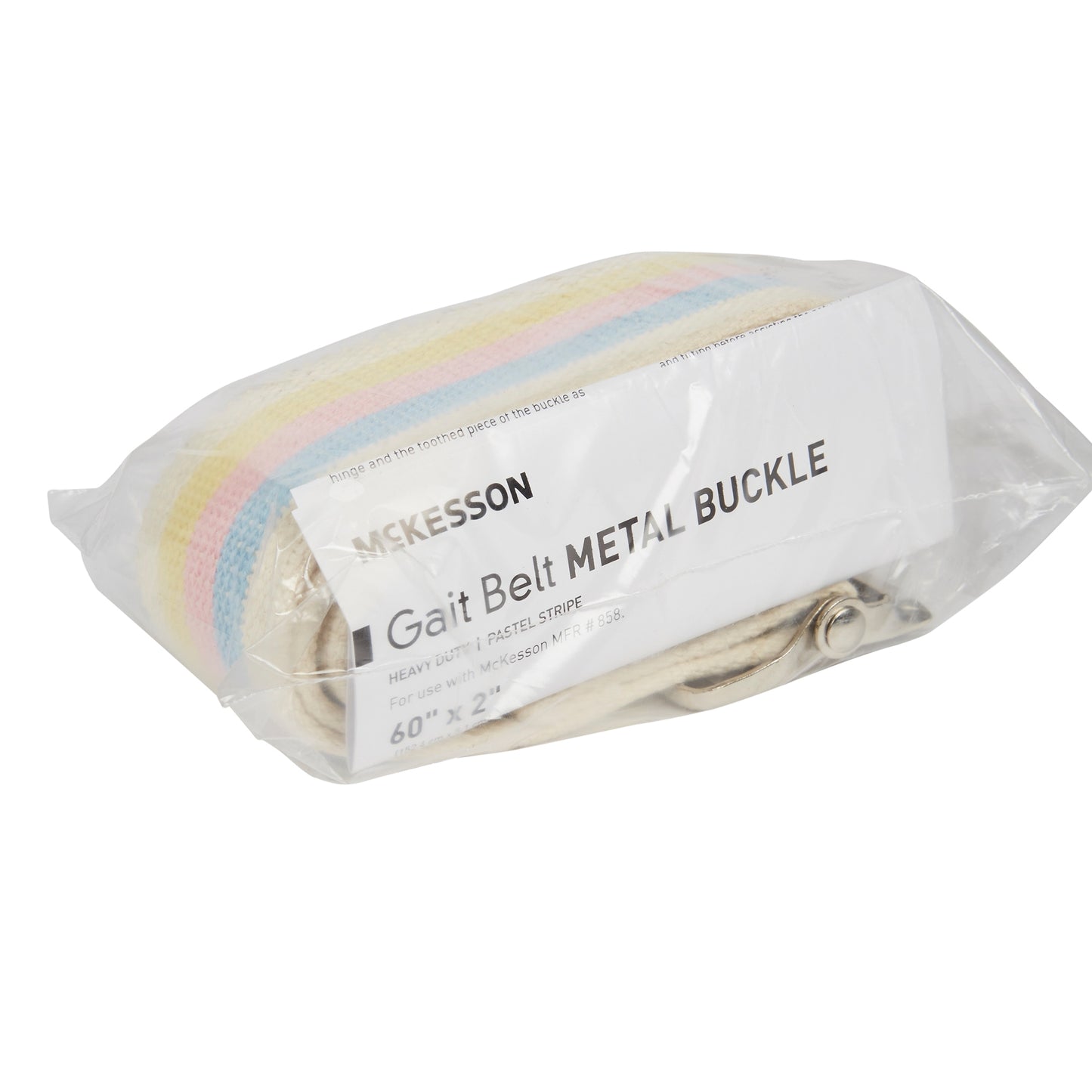 McKesson Pastel Stripe Gait Belt, 60 Inch