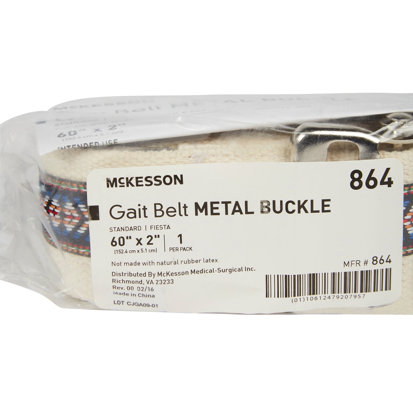 McKesson Fiesta Design Gait Belt, 60 Inch
