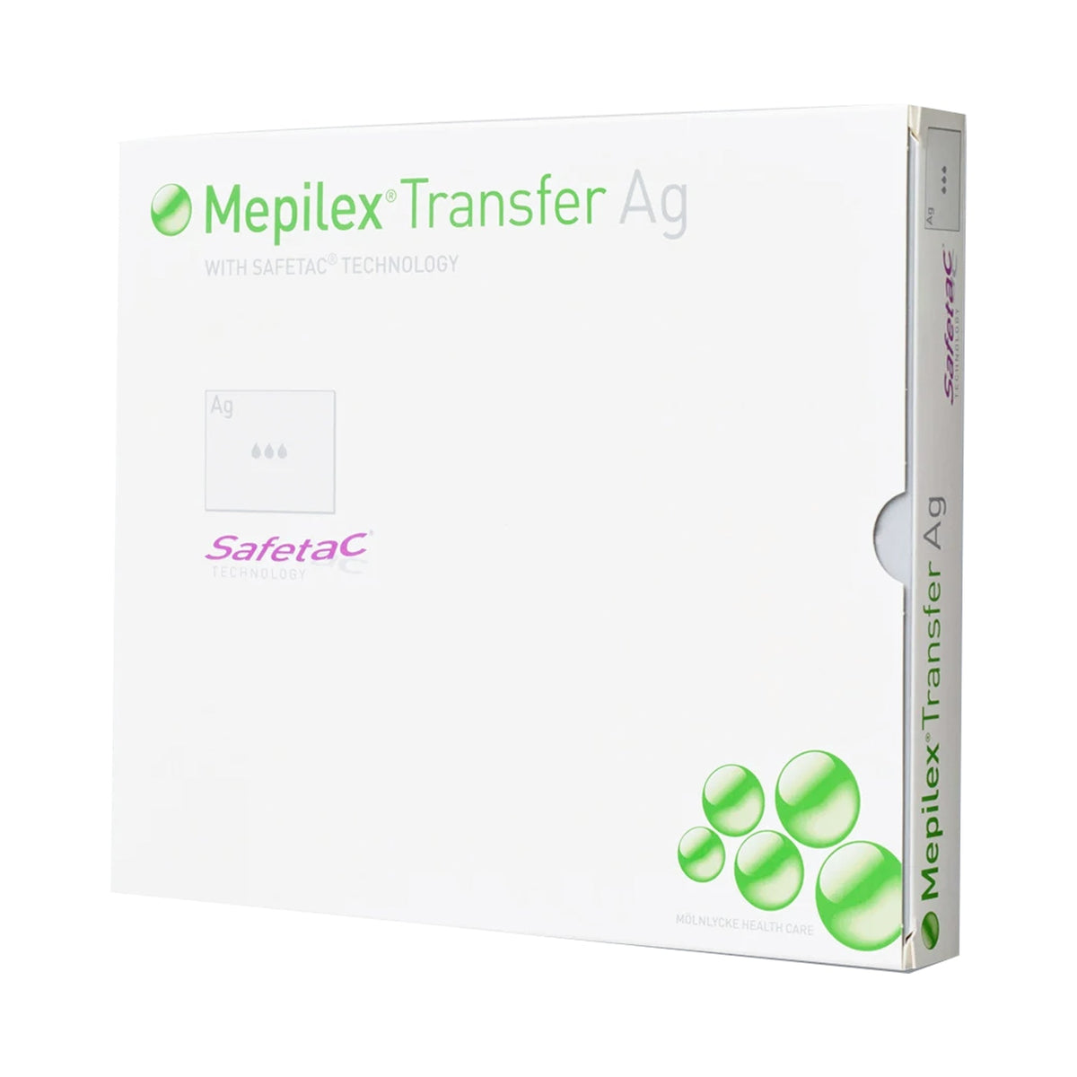 Mepilex Transfer Ag Antimicrobial Soft Silicone Exudate Transfer Dressing