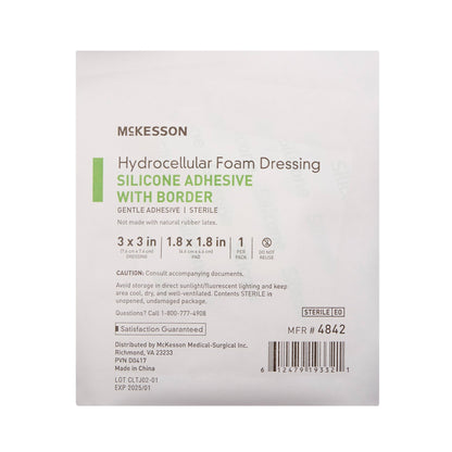 McKesson Silicone Adhesive with Border Silicone Foam Dressing