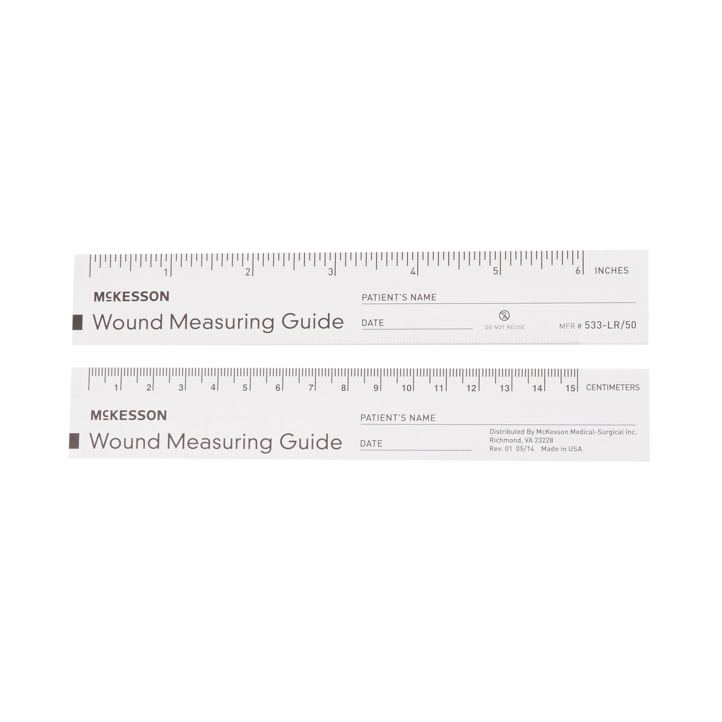 McKesson Nonsterile Paper Wound Measuring Guide, 6 Inch