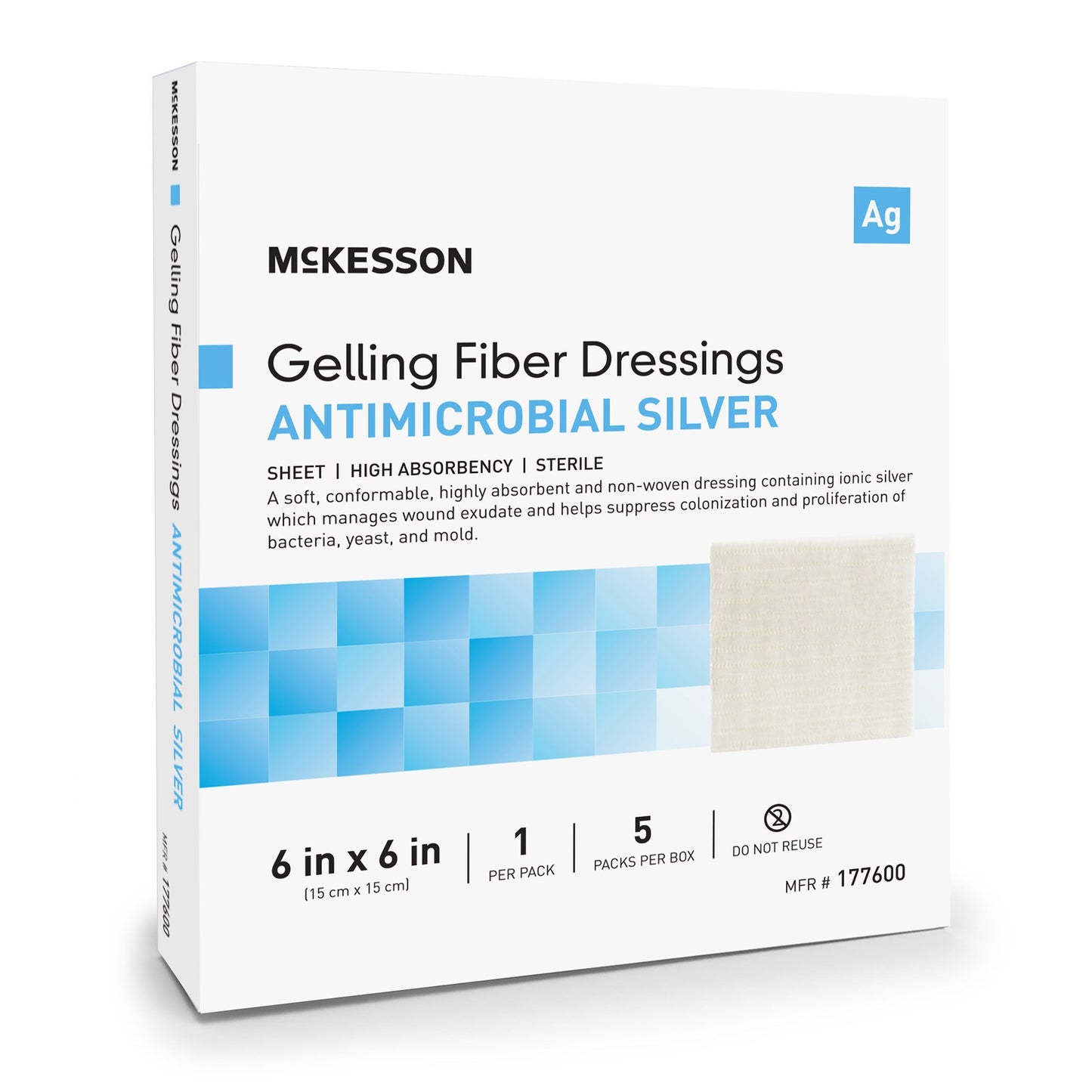 McKesson Silver Gelling Fiber Dressing