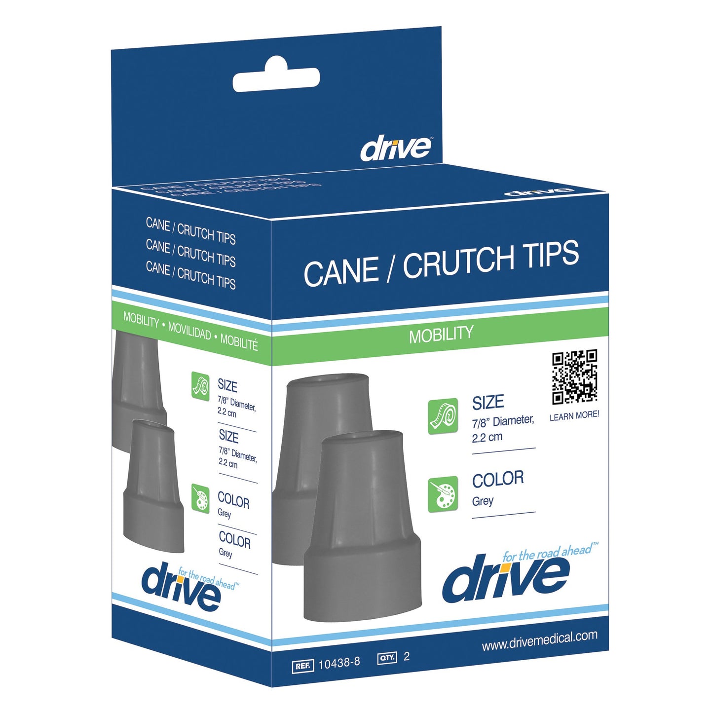 Drive™ Crutch Tip, 7/8 Inch Diameter