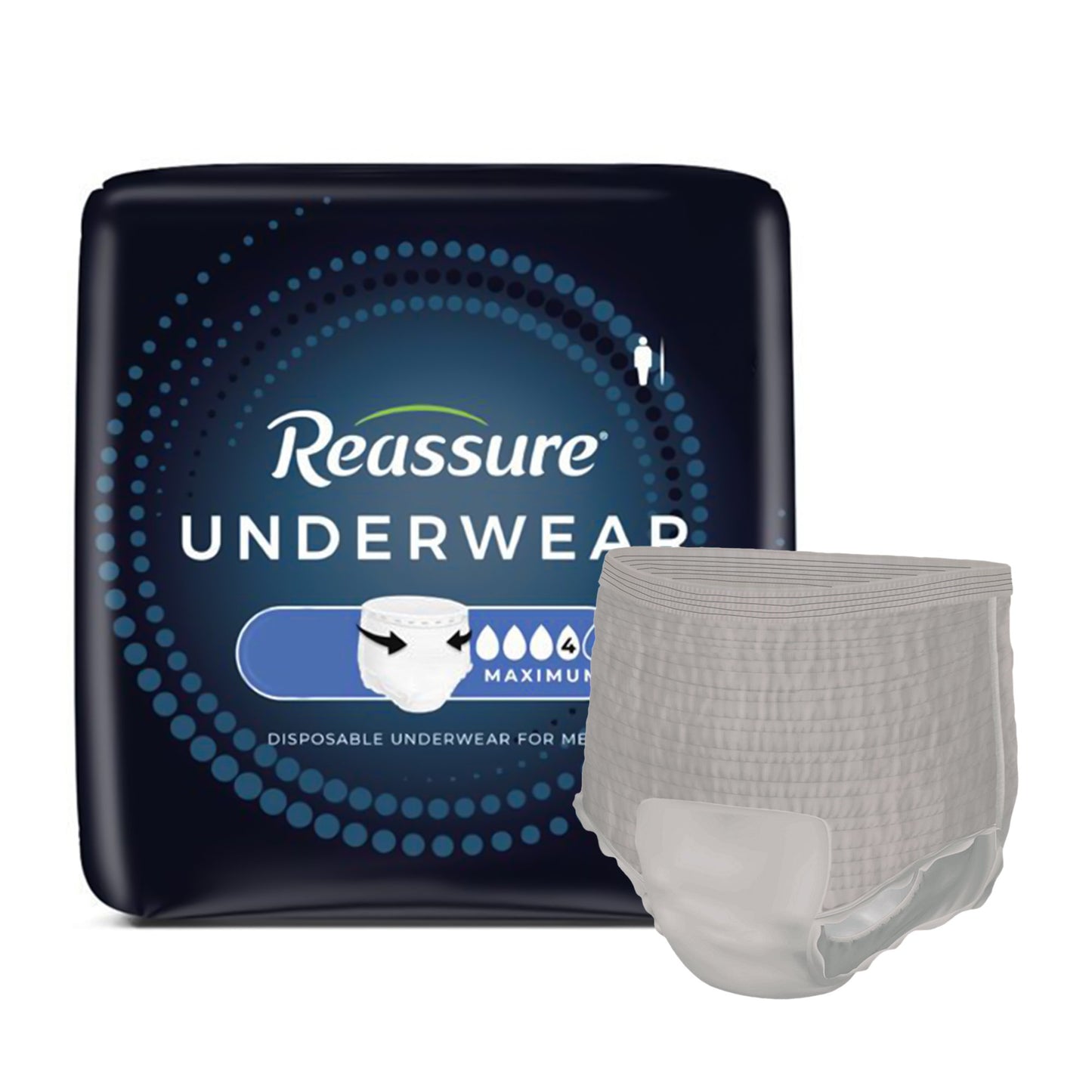 Reassure® Maximum Absorbent Underwear, Medium – Heavy Absorbency
