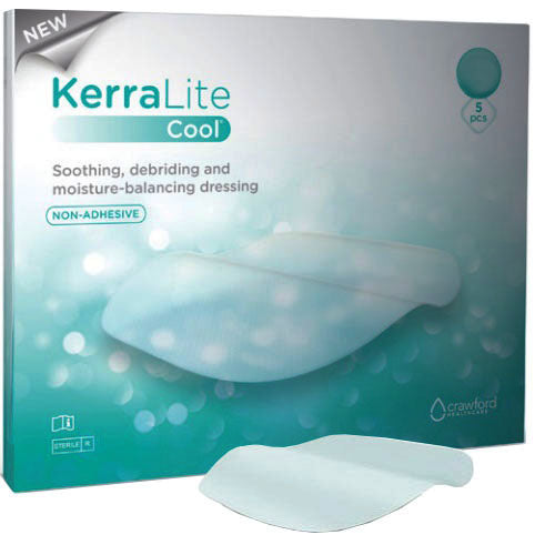 KeraLite Cool Non-Adhesive Hydrogel Sheet Cover Dressing Combination 2.4" x 2.4"