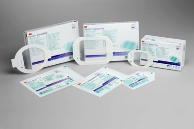 Tegaderm Diamond Pattern Transparent Dressing Picture-frame Style 4" x 4-3/4" 50ct