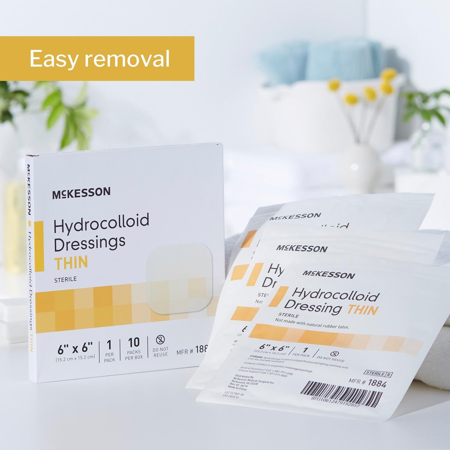 McKesson Hydrocolloid Dressing, 6 x 6 Inch
