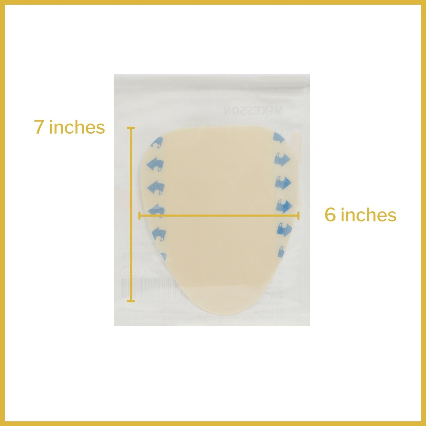 McKesson Dressing, 6 x 7 Inch Sacral