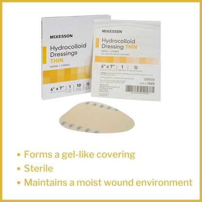 McKesson Dressing, 6 x 7 Inch Sacral