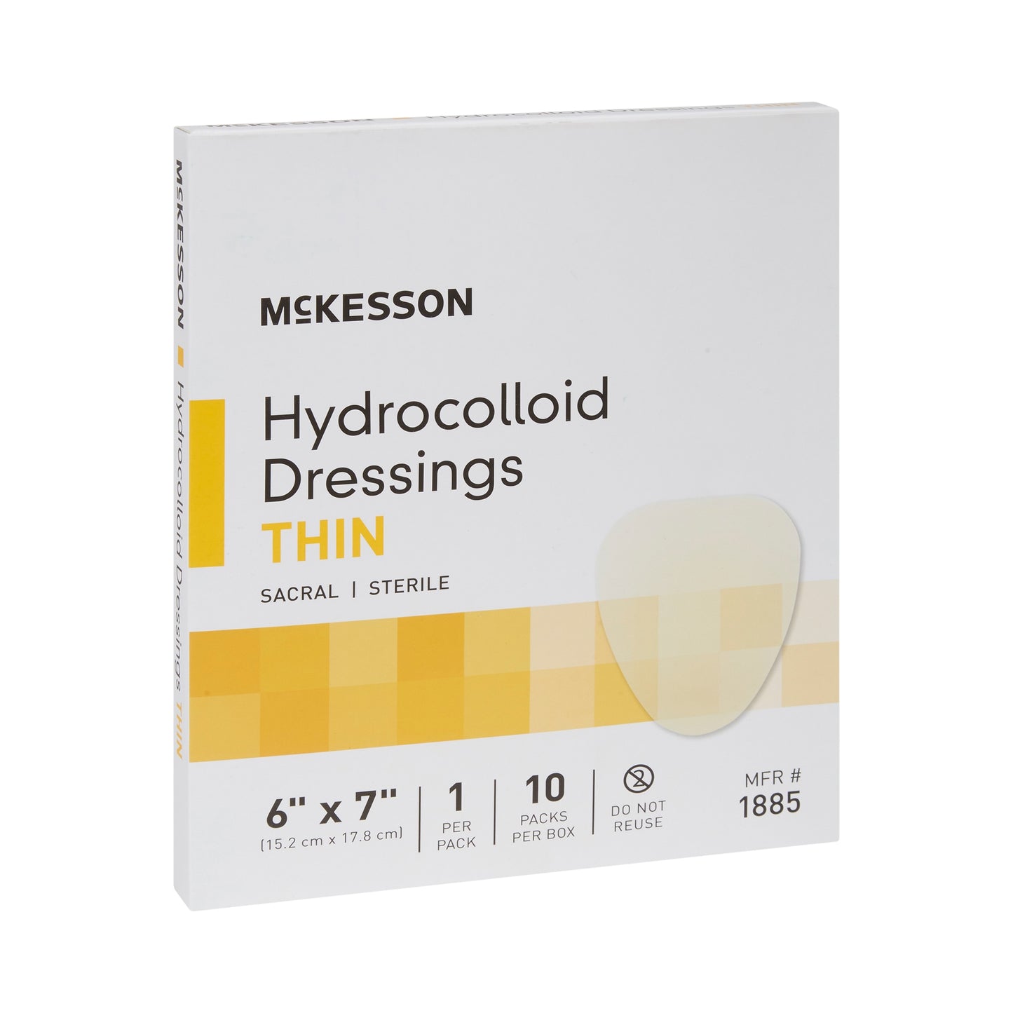 McKesson Dressing, 6 x 7 Inch Sacral