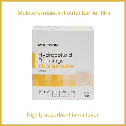 McKesson Hydrocolloid Dressing, 2 x 2 Inch