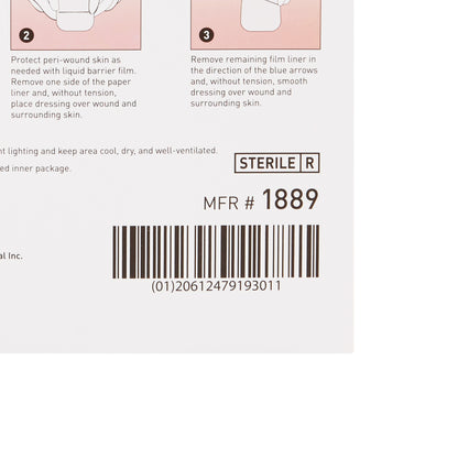 McKesson Hydrocolloid Dressing with Foam Backing, 4 x 4 Inch