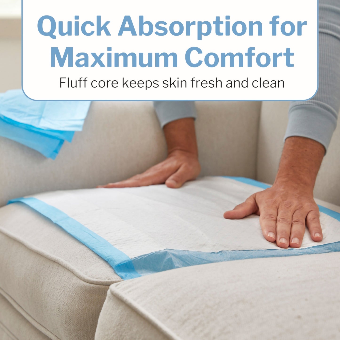 McKesson Classic Plus Light Absorbency Underpads, 17 x 24 Inch