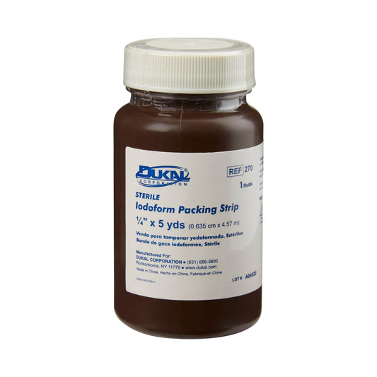Dukal™ Iodoform Wound Packing Strip, 1/4 Inch x 5 Yard