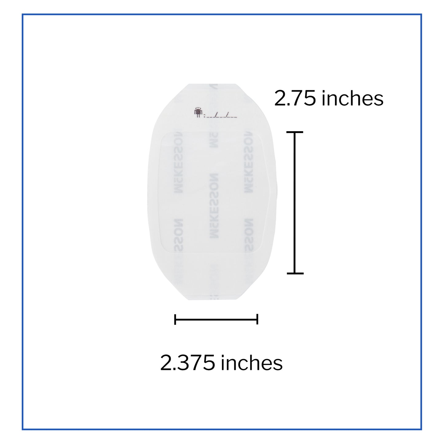 McKesson Octagonal Sterile Dressing with Frame-Style Delivery