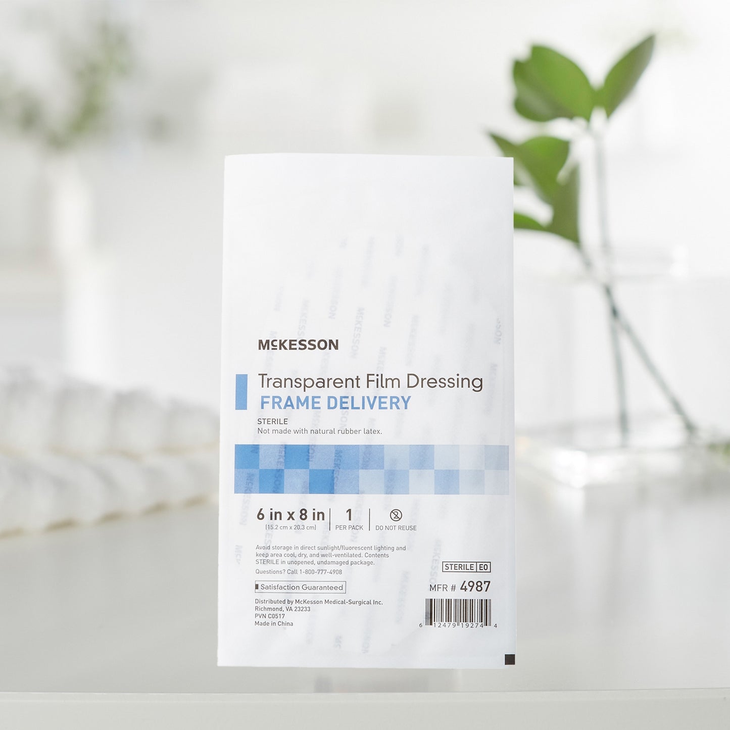 McKesson Octagonal Dressing with Frame-Style Delivery, 6 x 8 Inch