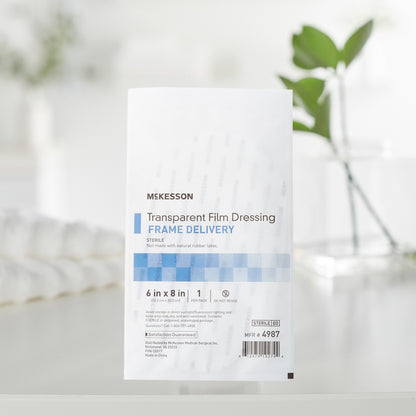 McKesson Octagonal Dressing with Frame-Style Delivery, 6 x 8 Inch