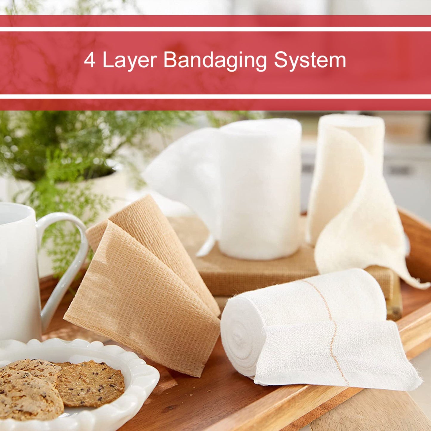 McKesson Self-adherent Closure 4 Layer Compression Bandage System