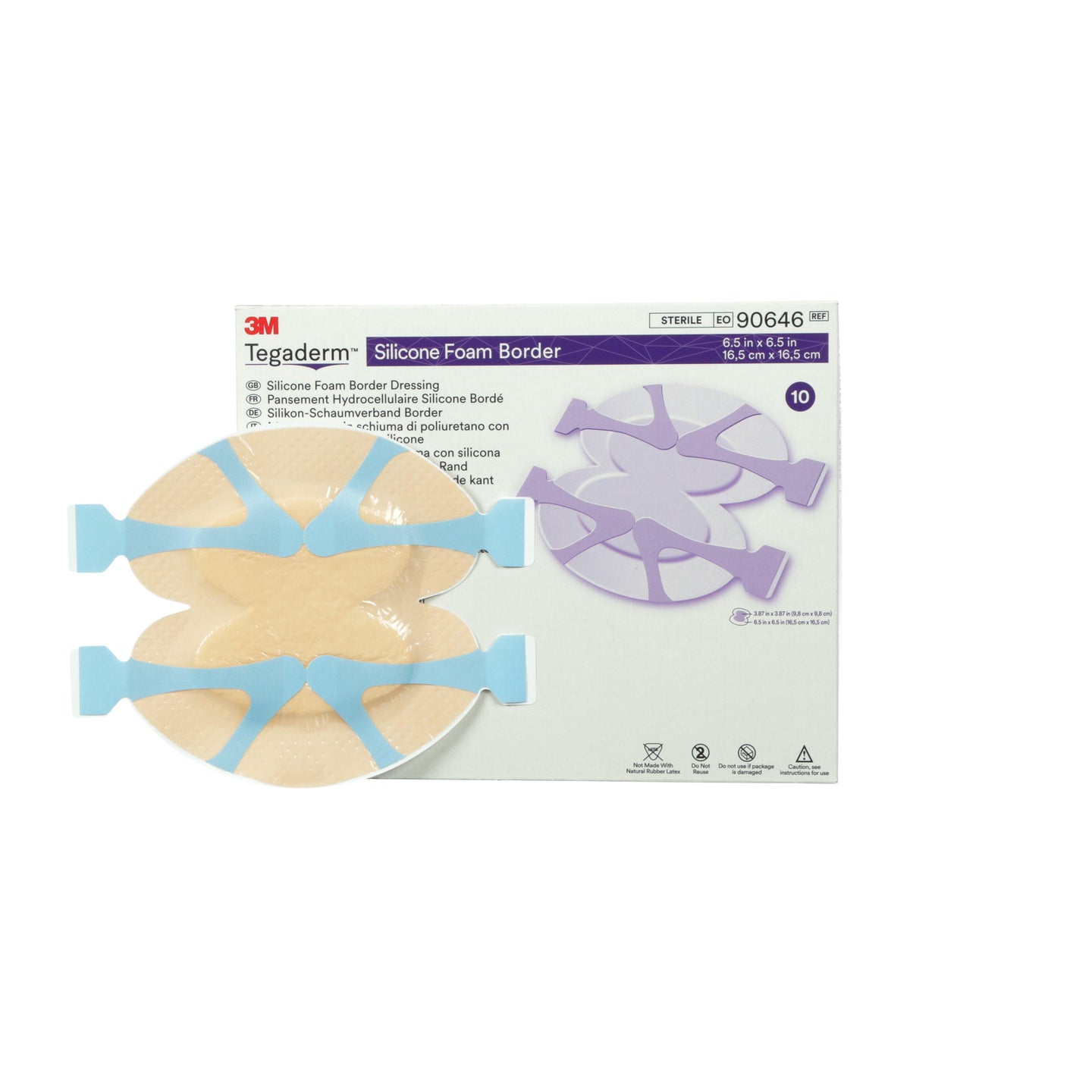 Tegaderm Silicone Foam Heel and Contour Dressing 6" x 6"