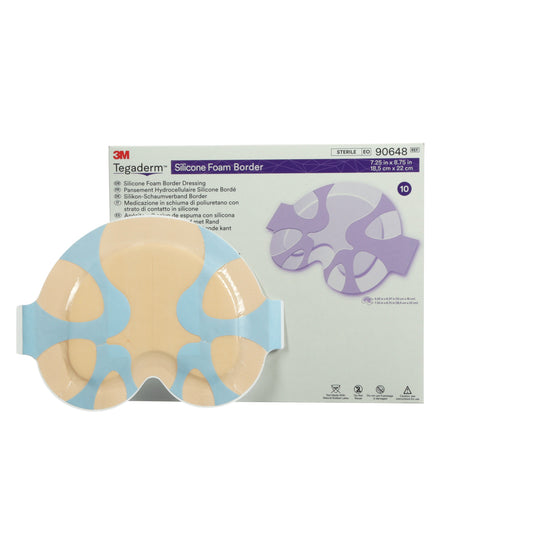Tegaderm Silicone Foam Dressing, Large Sacral, 7.25" x 8.75"