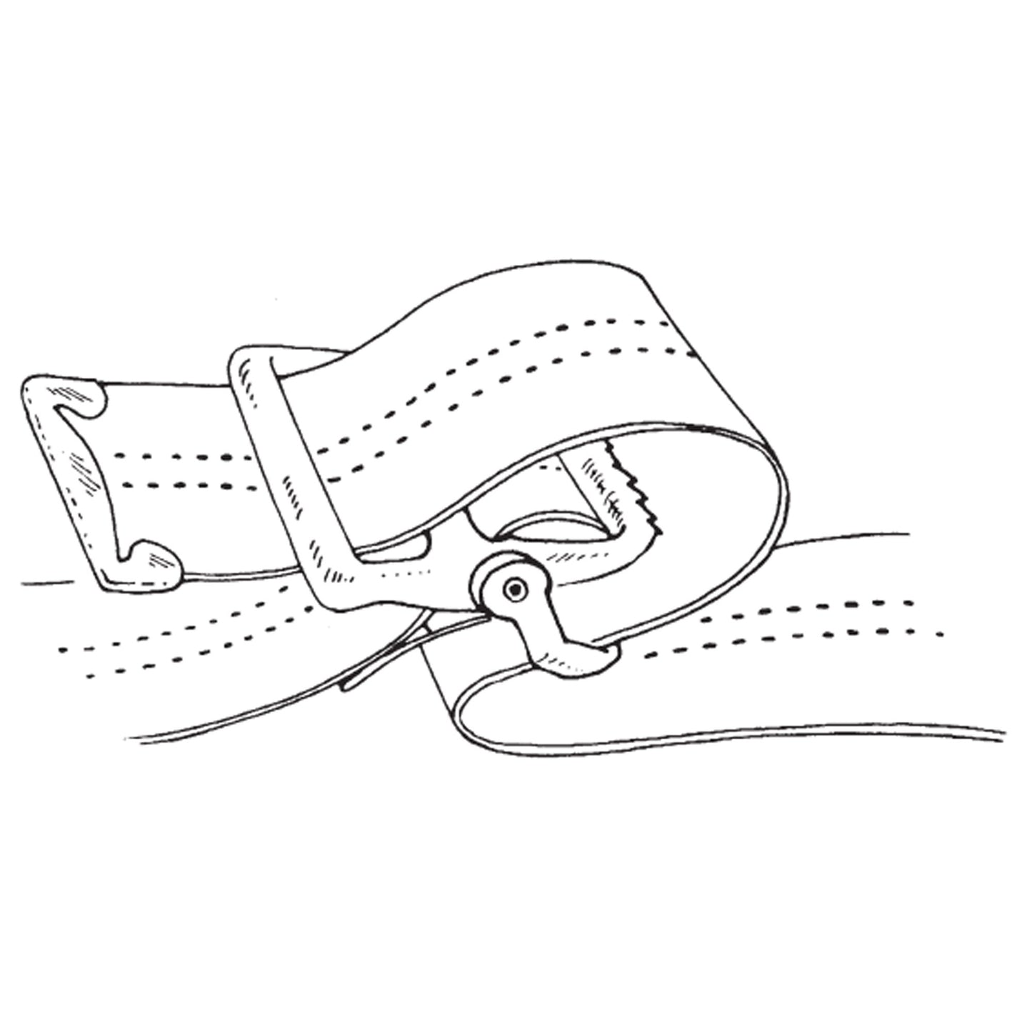 SkiL-Care™ Pinstripe Gait Belt with Metal Buckle, 60 Inch