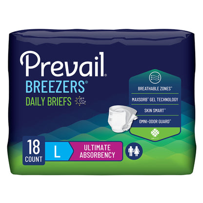 Prevail® Breezers® Ultimate Absorbency Incontinence Briefs