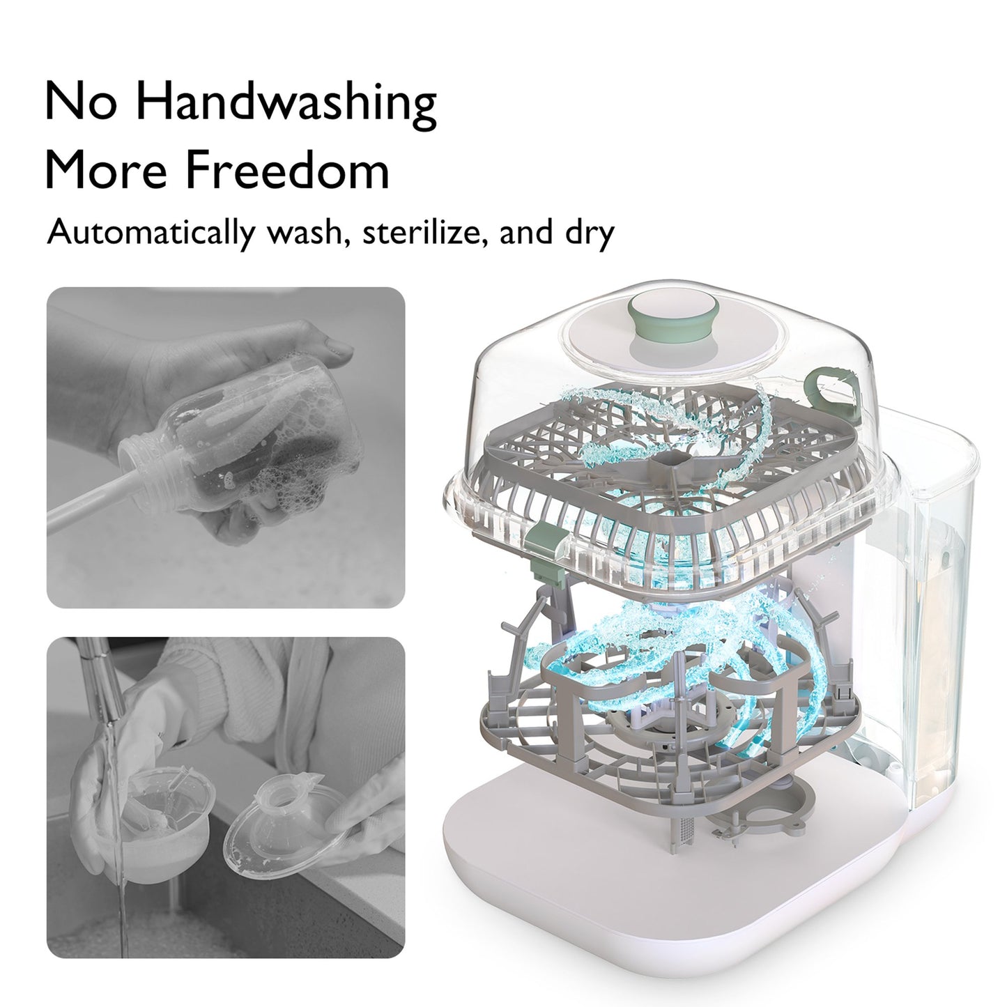 Momcozy CleanPal Pro Baby Bottle Washer and Sterilizer