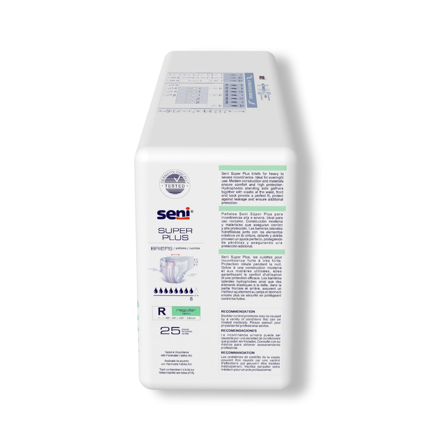 Seni® Super Plus Overnight Heavy Absorbency Incontinence Brief, Regular