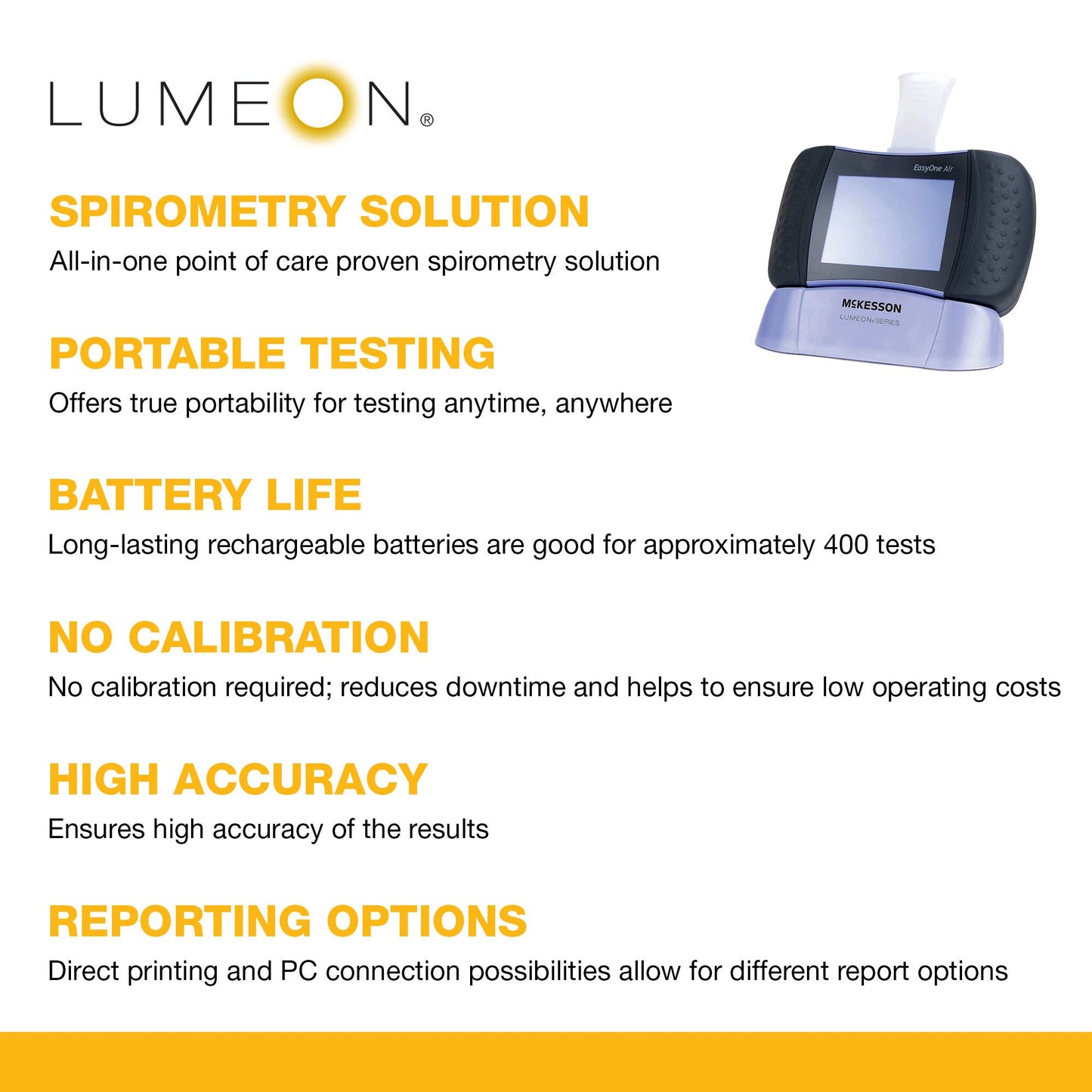 McKesson LUMEON™ Spirometer