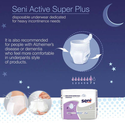 Seni® Active Super Plus Overnight Heavy Absorbent Underwear, 2X-Large