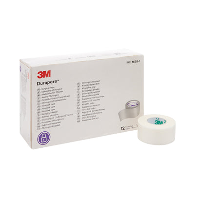 3M™ Durapore™ Silk-Like Cloth Medical Tape, White