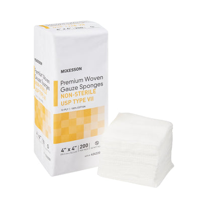 McKesson USP Type VII Gauze Sponge, 4 x 4 Inch