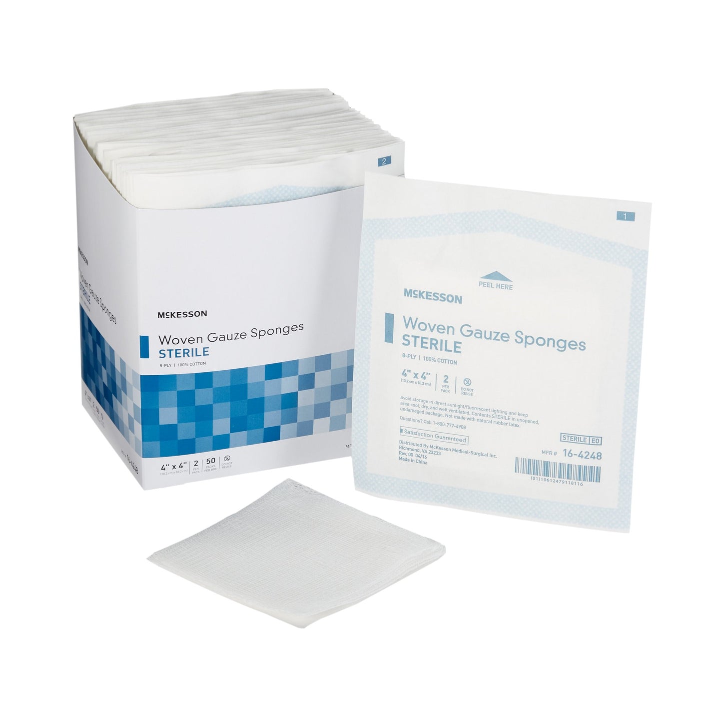 McKesson Gauze Sponge, 4 x 4 Inch