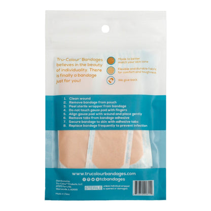 Tru-Colour Skin Tone Adhesive Bandages for Fair Skin Tone Shades