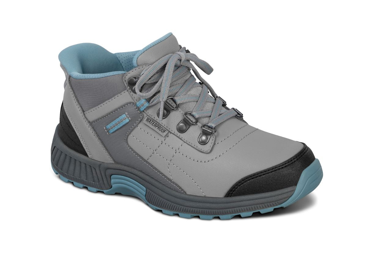Carmel Women's Hands-Free Hiking Boots, Gray, angle view