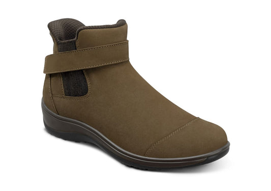 Blaire Women's Hands-Free Boots, Taupe, angle view